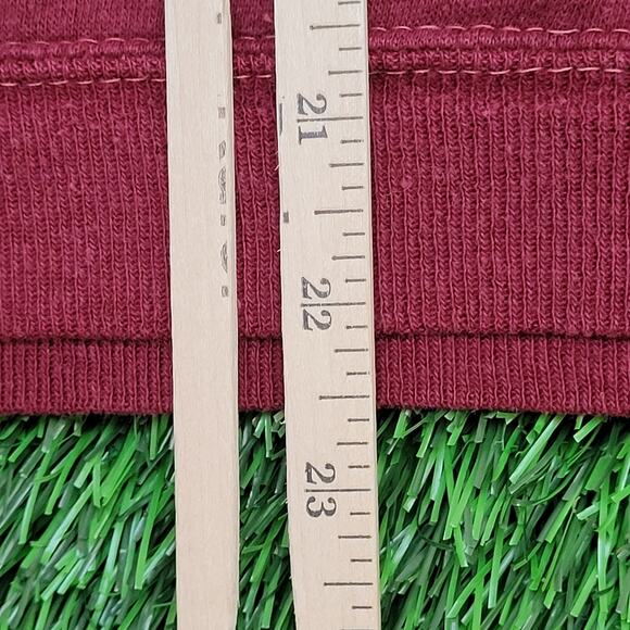 Vintage 80s MOD Sweater Womens Large 21x22 Burgundy - Picture 6 of 13